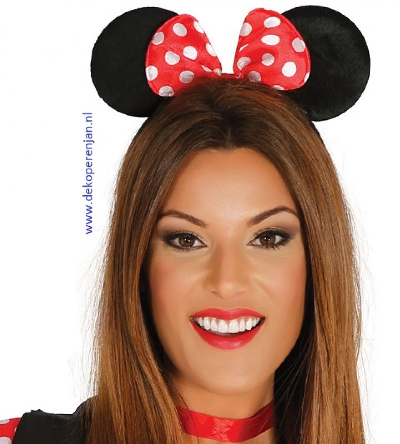 Minnie mouse oortjes met haarband