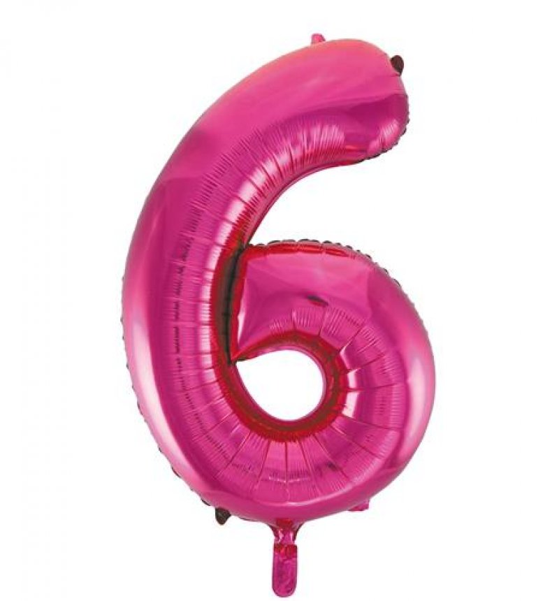 Folieballon 6 magenta 86cm