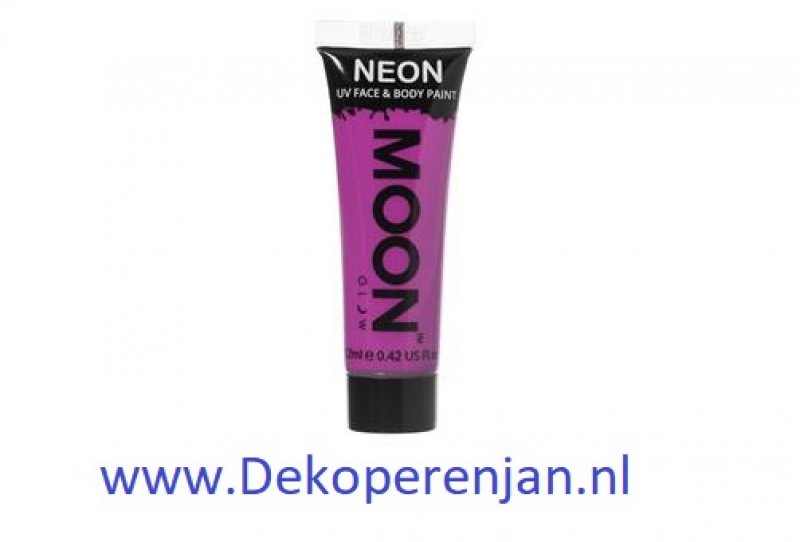 Neon UV face & body  paint purple