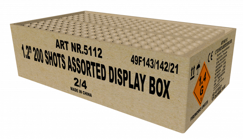 1.2“ 200Sh. Assorted Display Box