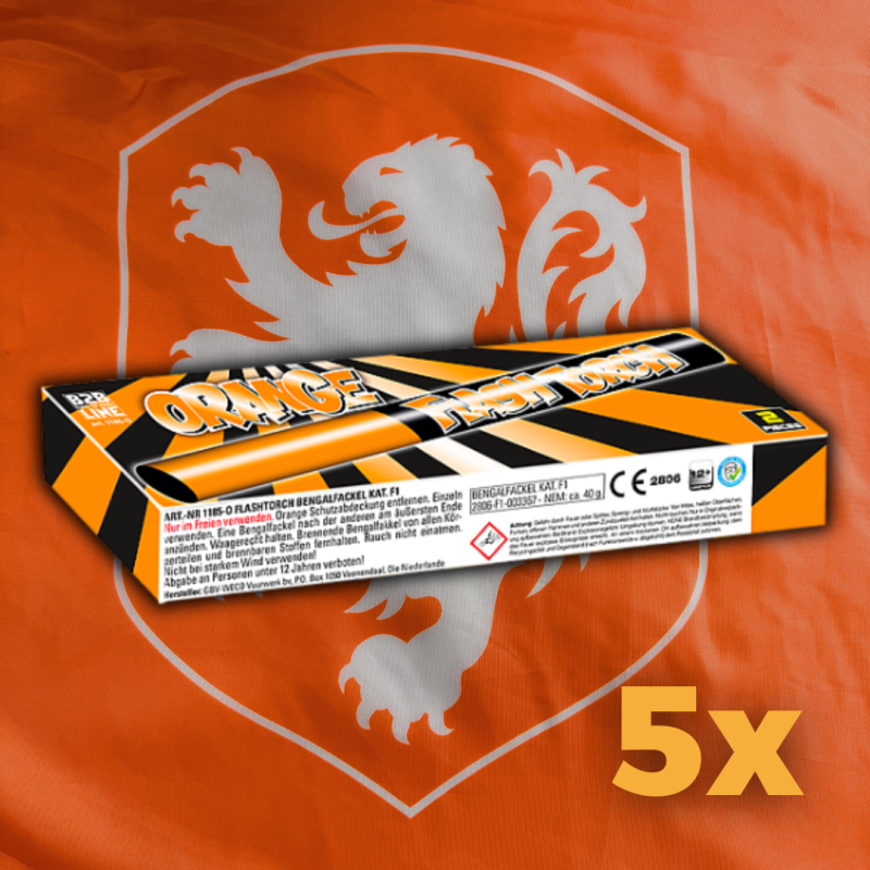 B2B Flash Torch Oranje [5 doosjes!]