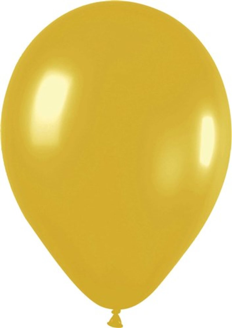 Ballonnen Metallic goud (FSC, Ø30cm, 10st)