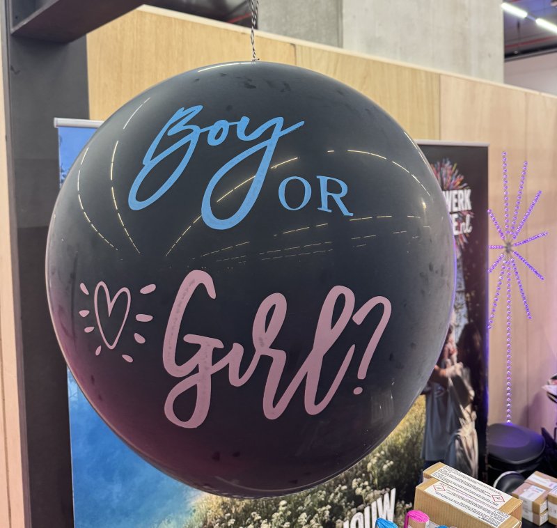 BLOW-IT [Blue + Pink confetti]