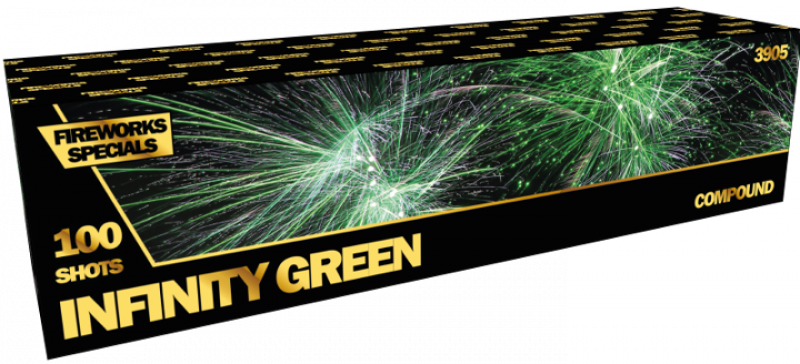 BredaVuurwerk´s Infinity Green (4x 25 mm)