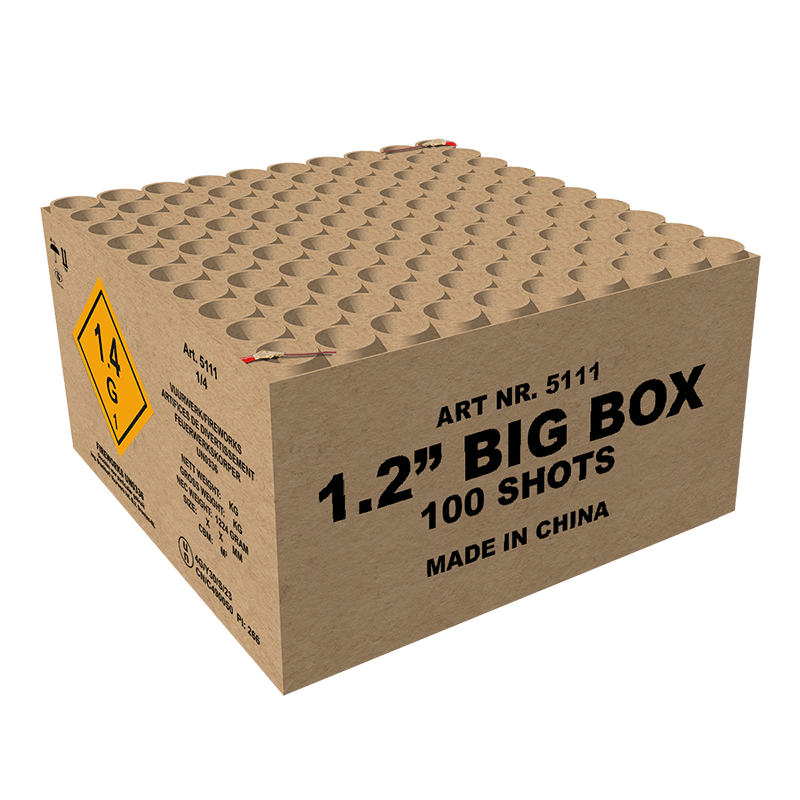 Big Box 100 shots -> Big Booster (exact hetzelfde product) // INDIEN OP EXTREME FIREWORKS SHOW