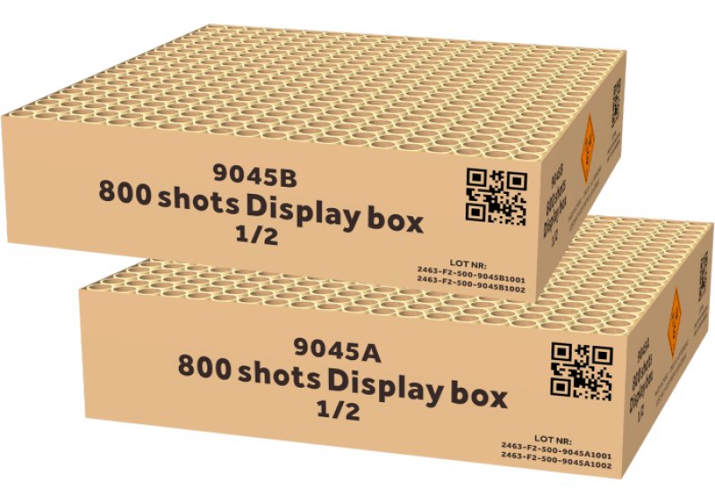 800 shots display box