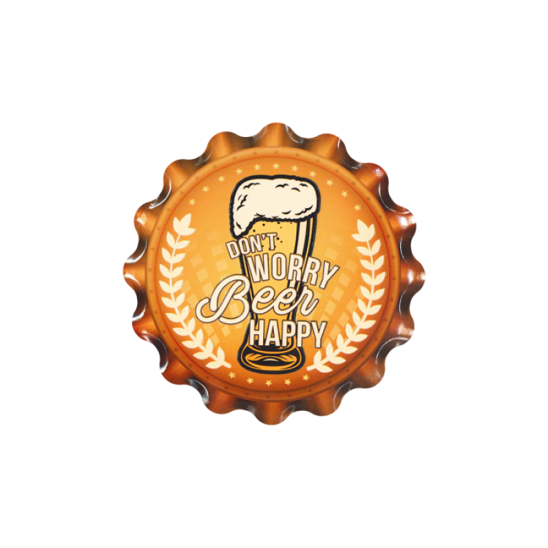 Cap coaster - Don't worry