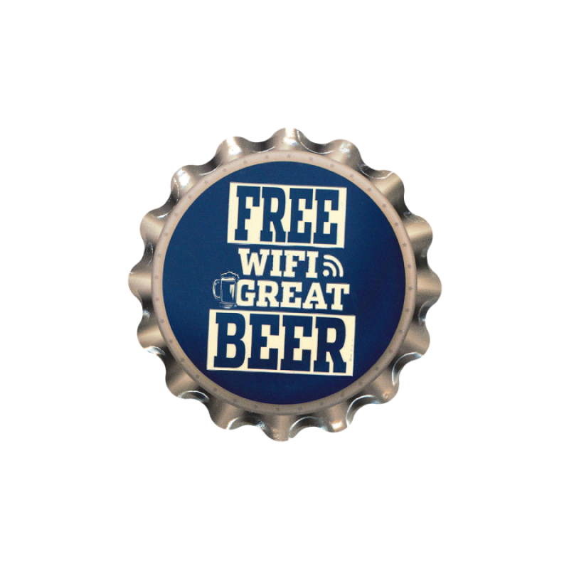 Cap coaster - Free wifi