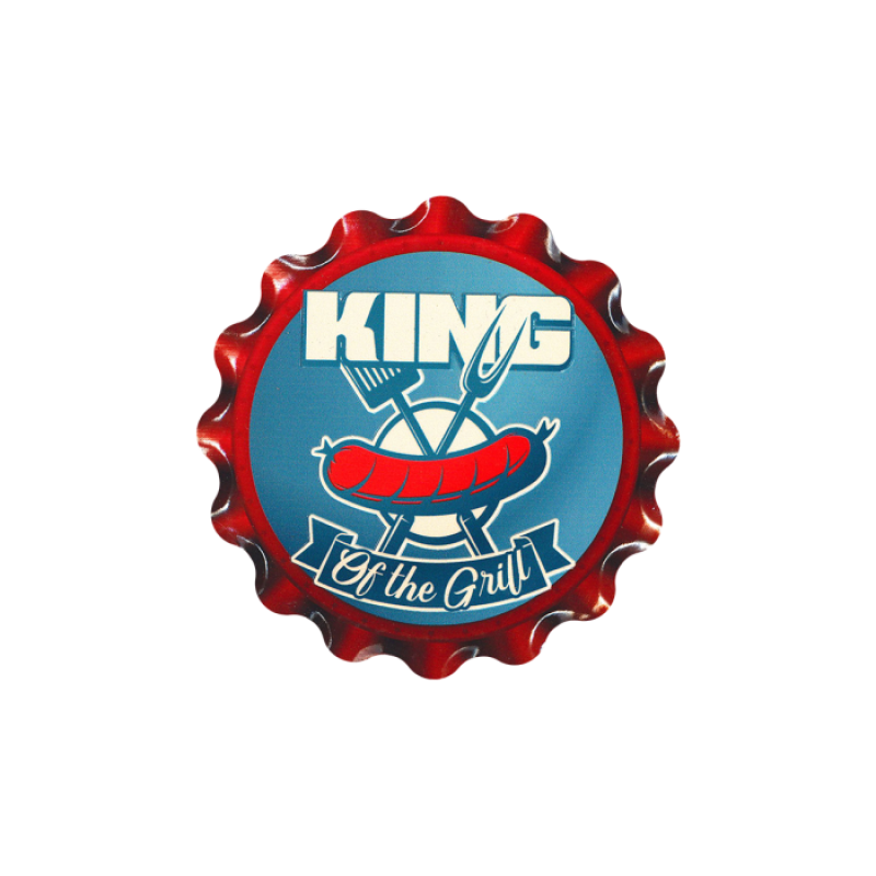 Cap coaster - King of the grill