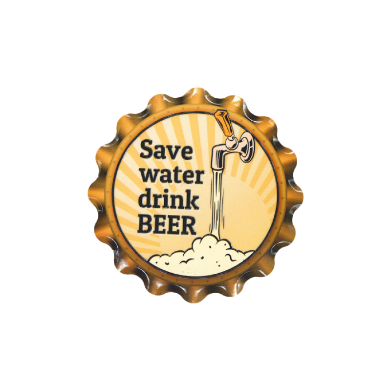Cap coaster - Save water
