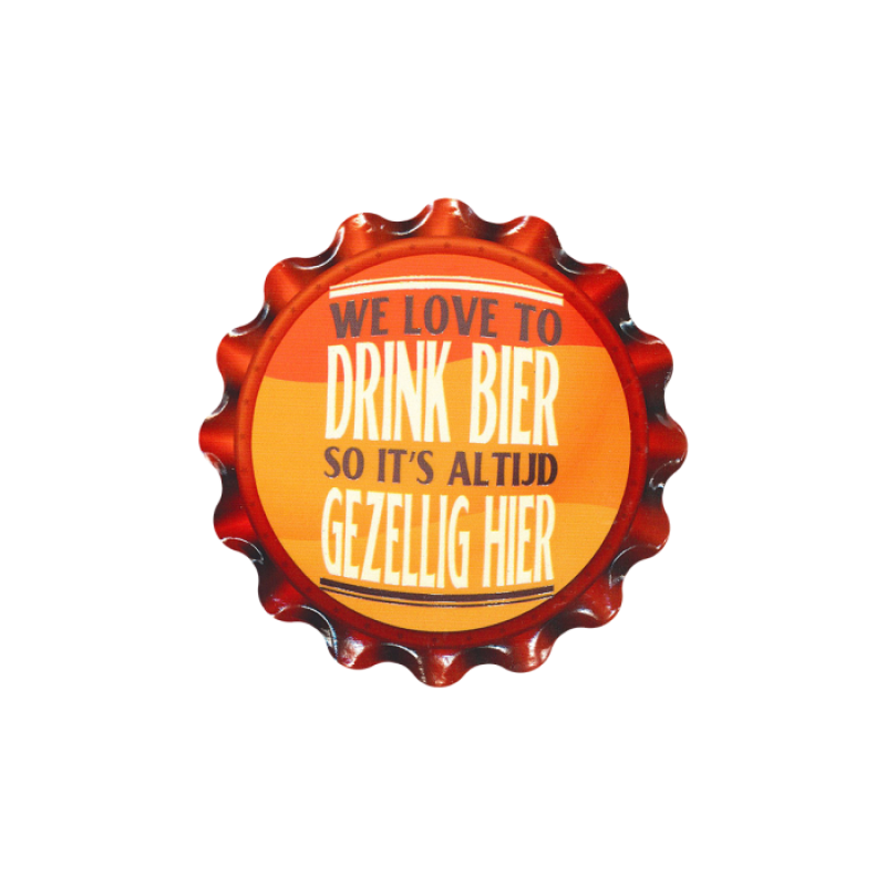 Cap coaster - We love to drink beer