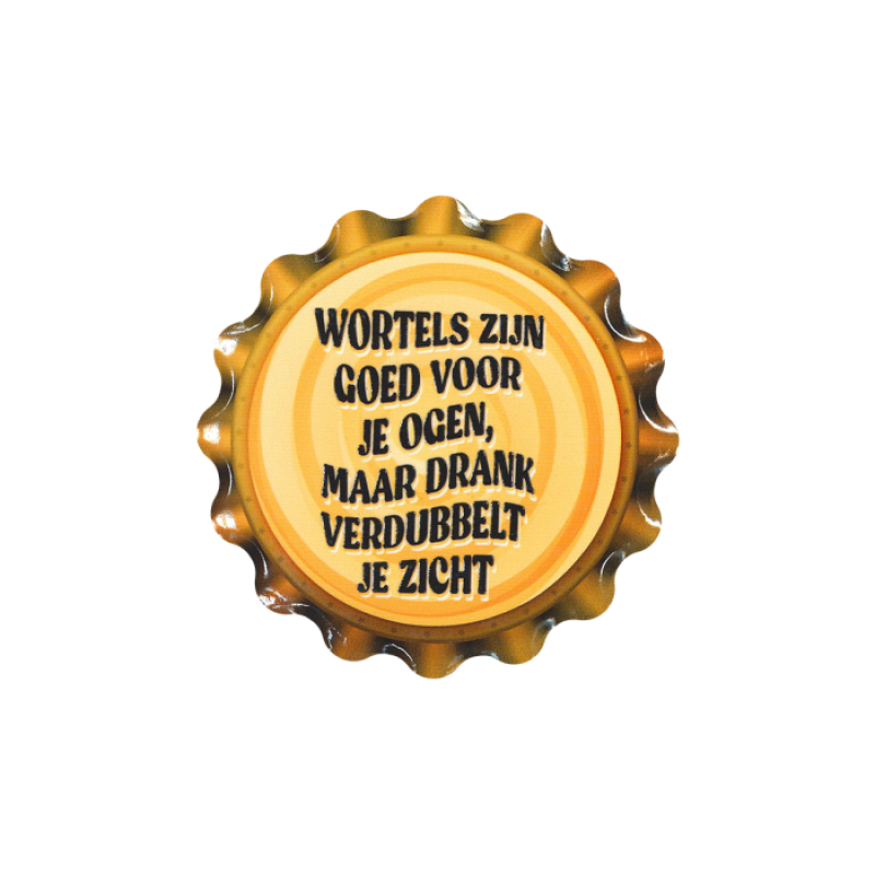 Cap coaster - Wortels zijn goed