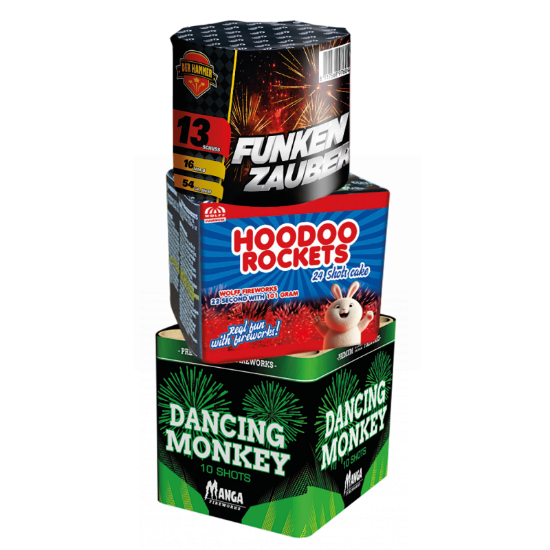 Combideal: hoodoo + Dancing monkey + Funkezauber