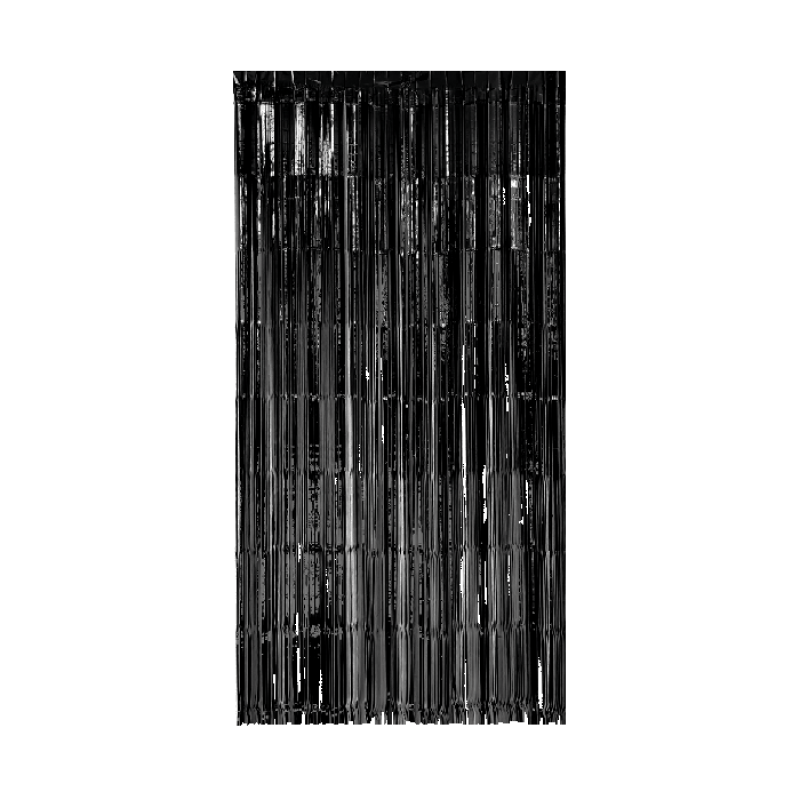 Deurgordijn Folie Zwart - 2 bij 1 meter