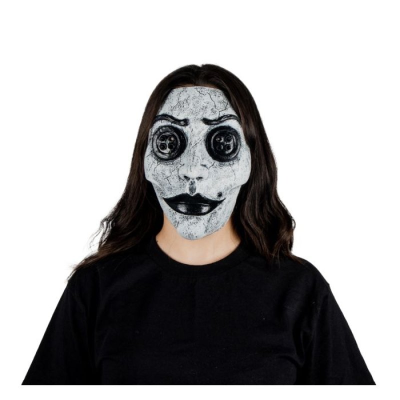 Face Mask - Creepy Glass White
