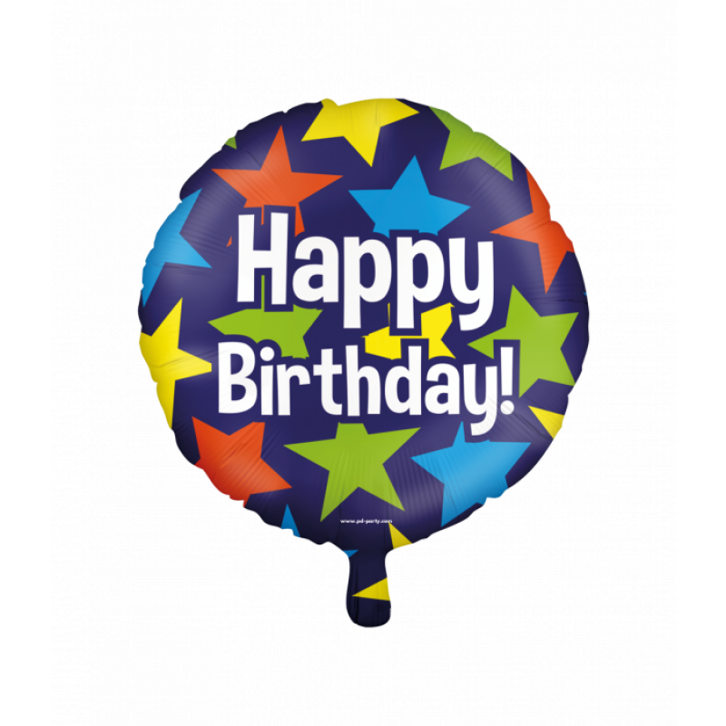 Folie ballon - Happy birthday (cartoon)