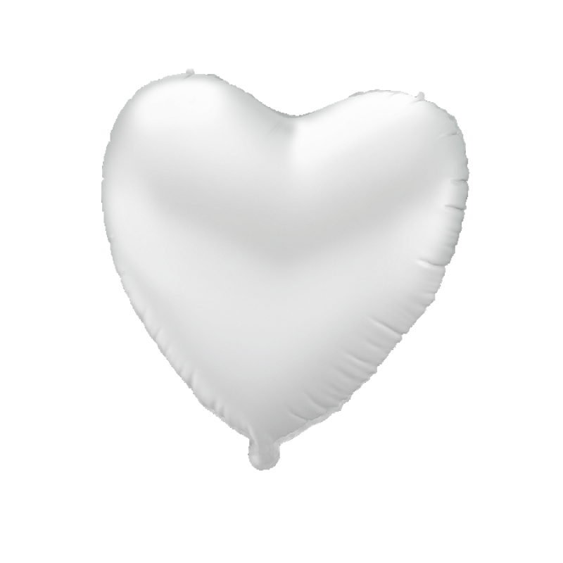 Folie ballon - Hart Wit