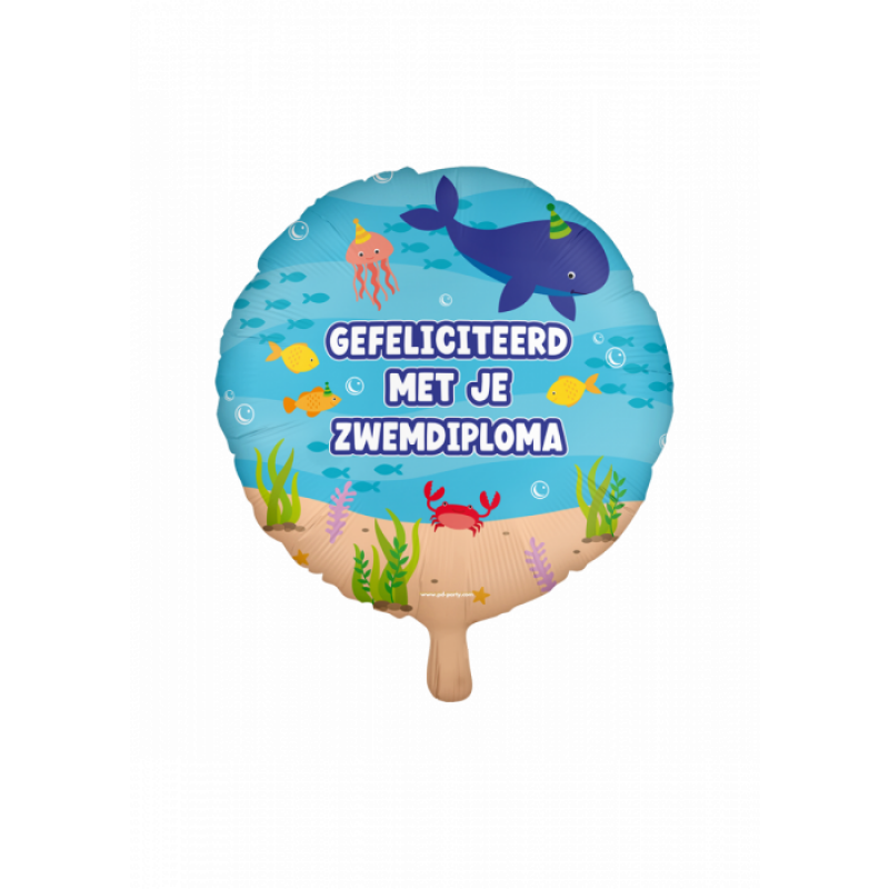 Folie ballon - Zwemdiploma