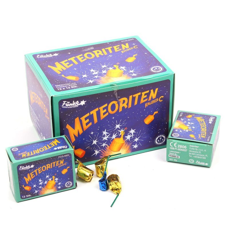 Funke Feuerwerk Funke - Silber Meteoriten Kaliber C (VOLLE DOOS)