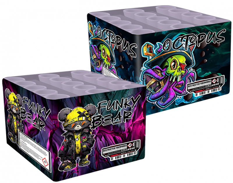 Funky Bear + GRATIS Octopus