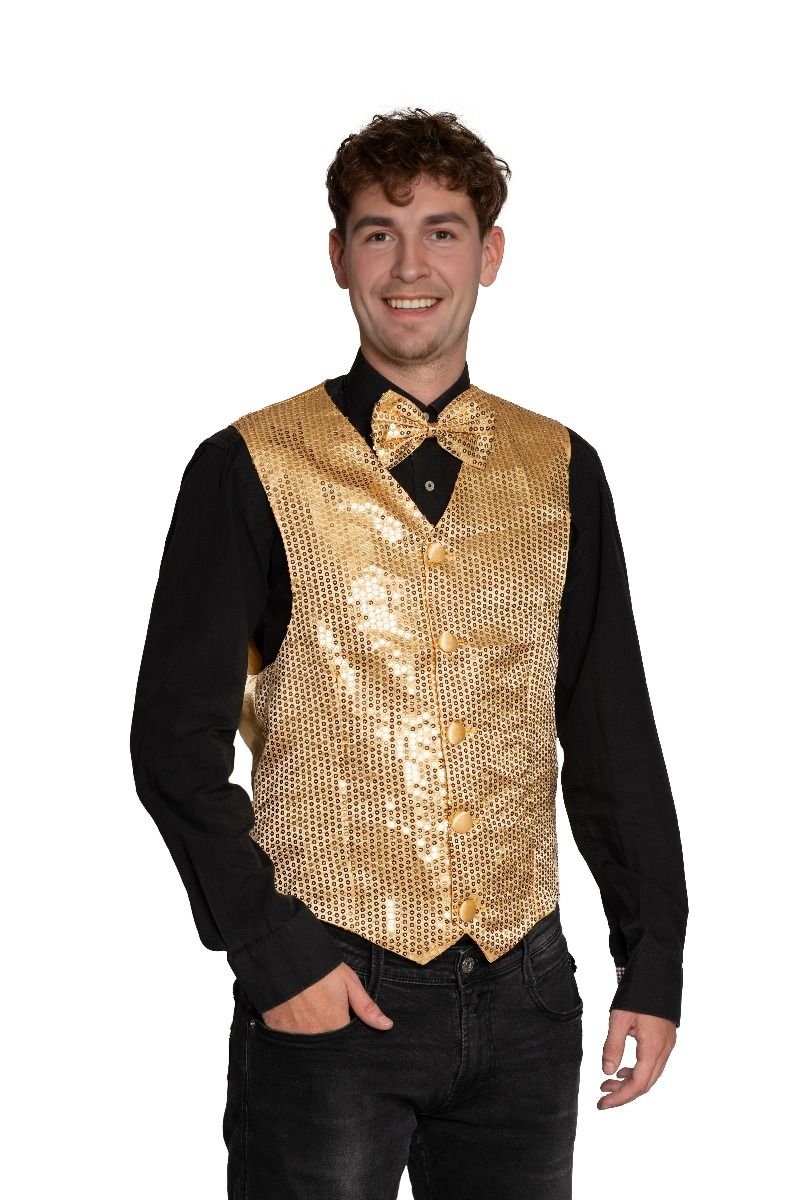 Gilet + Strik Goud - XXXL