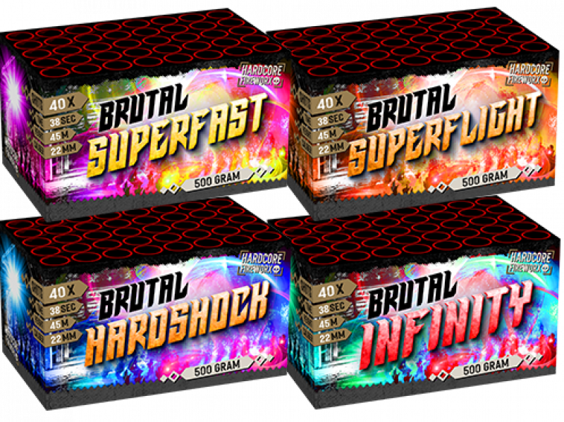 Brutal Assortiment || Hardshock - Superfast - Infinity - Superflight
