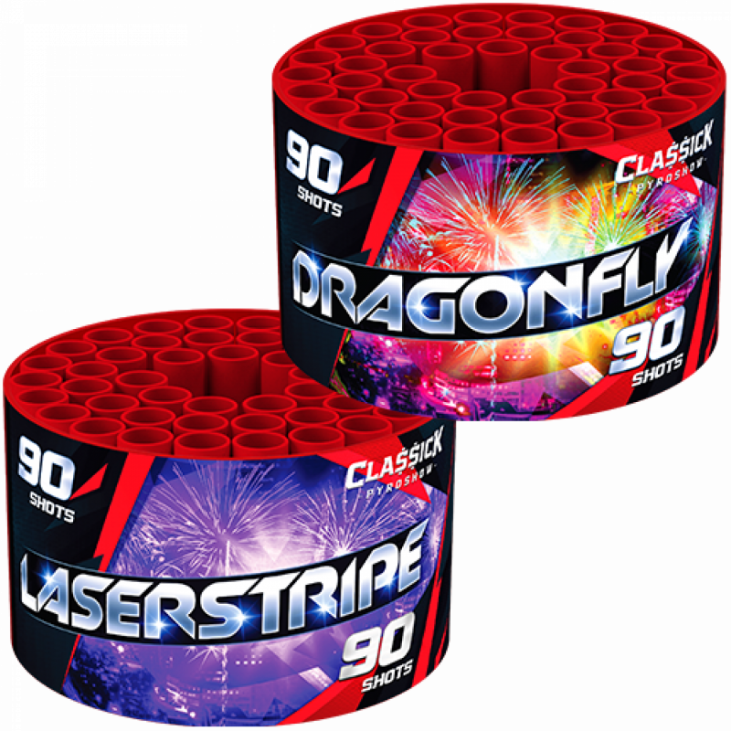 Laserstripe + Dragonfly 2 x 90 shots