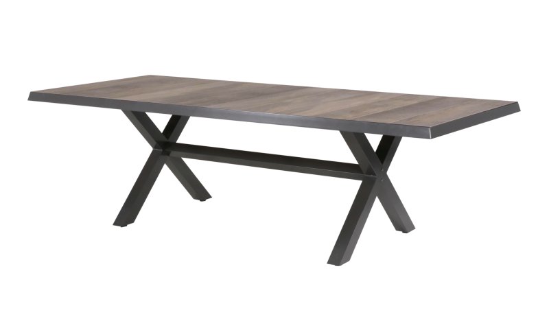 Tafel Castilla Negro Met Kruispoot 243x103cm