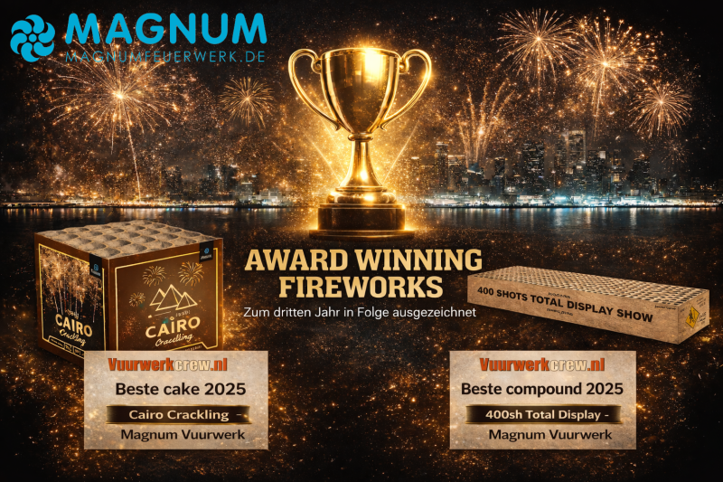 Magnum Feuerwerk gewinnt erneut Auszeichnungen!