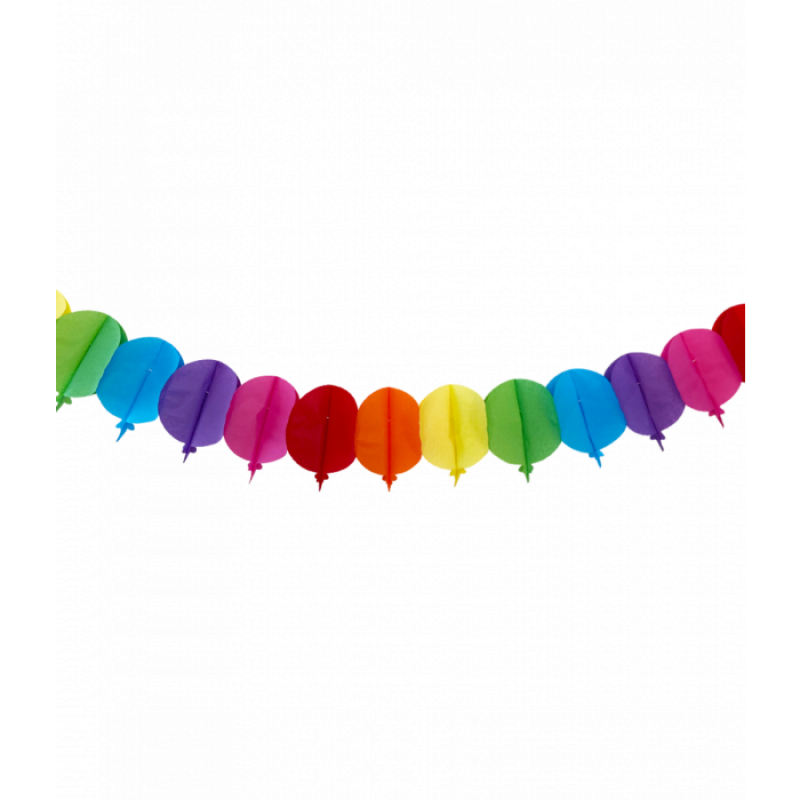 Papieren slinger ballonnen 6 meter