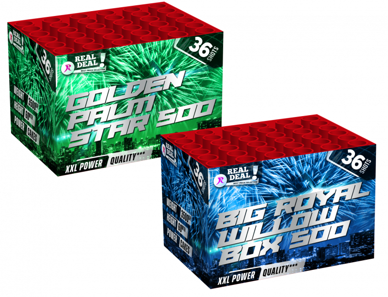 ACTIE PAKKET A / 2 X 500 GRAM CAKE *SUPERACTIE!*