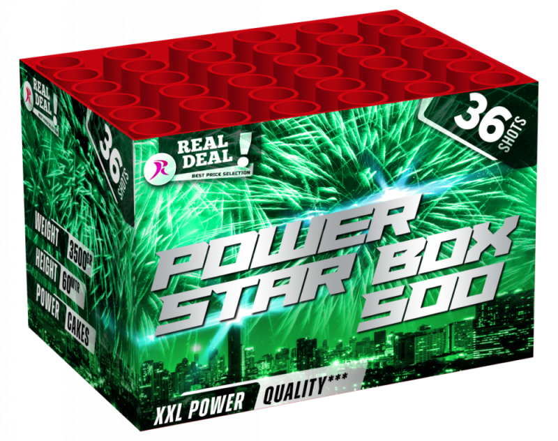 Power star box (Golden palm star box) 36 sh. *SUPERACTIE!*