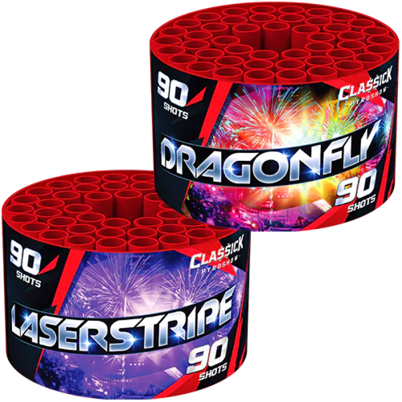 LASERSTRIPE/ DRAGONFLY  (set 2 x 90 schoten)