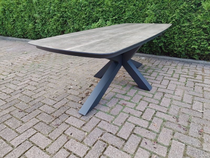 Donna Ovalen Tafel Taupe 220 x 100 CM