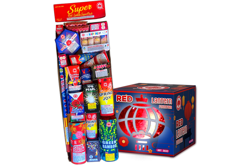 Super Pakket met de rode Lantaarn Fontein GRATIS