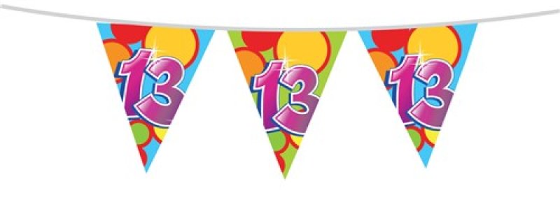 Vlaggenlijn ’13’ jaar (10m)