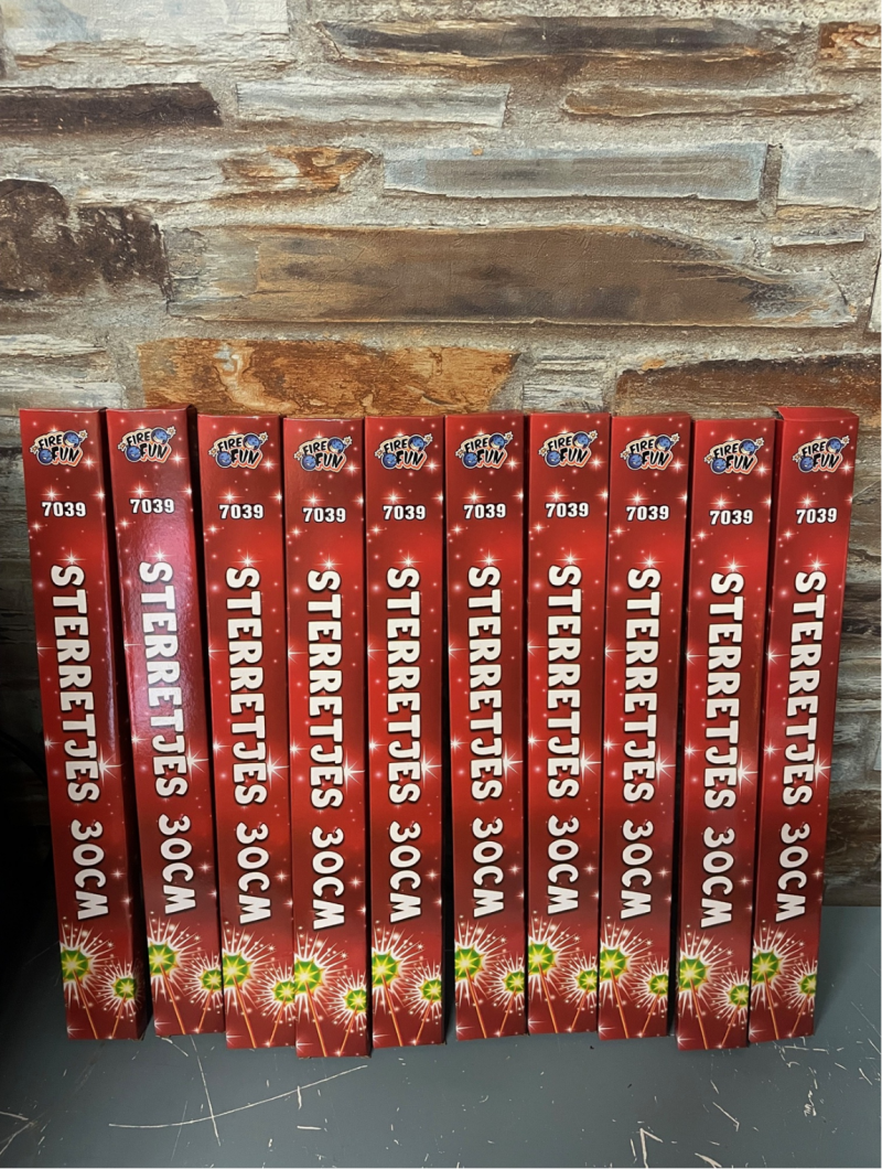 Sterretjes 30 CM 10 pakjes **